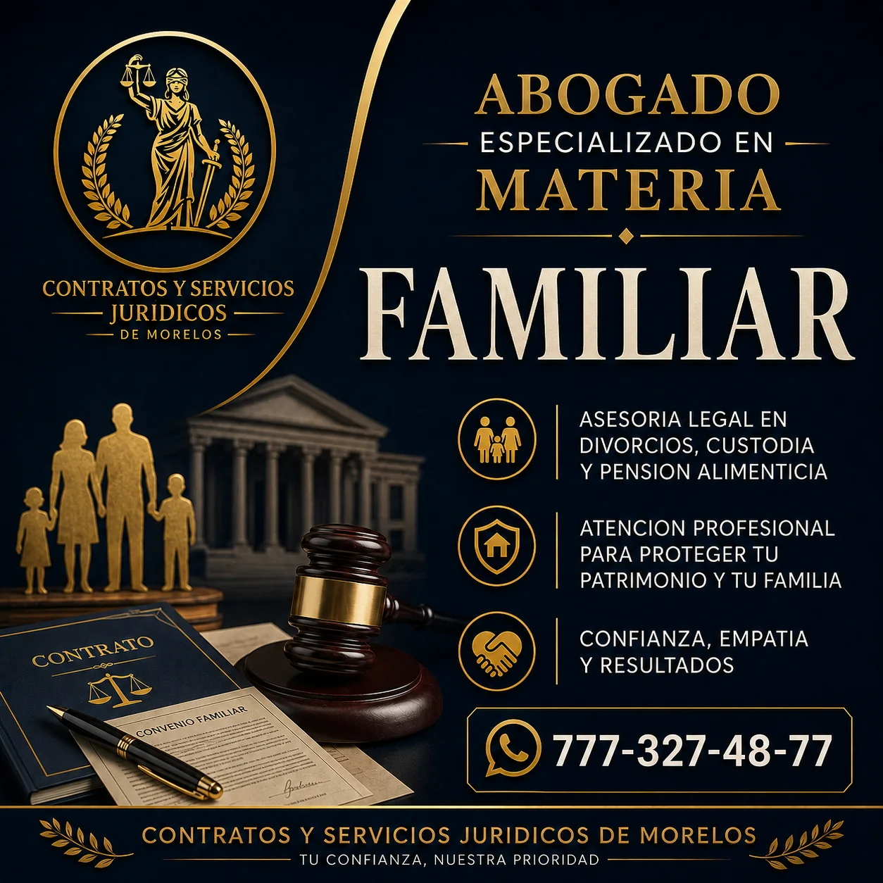 Servicio jurídico en materia familiar