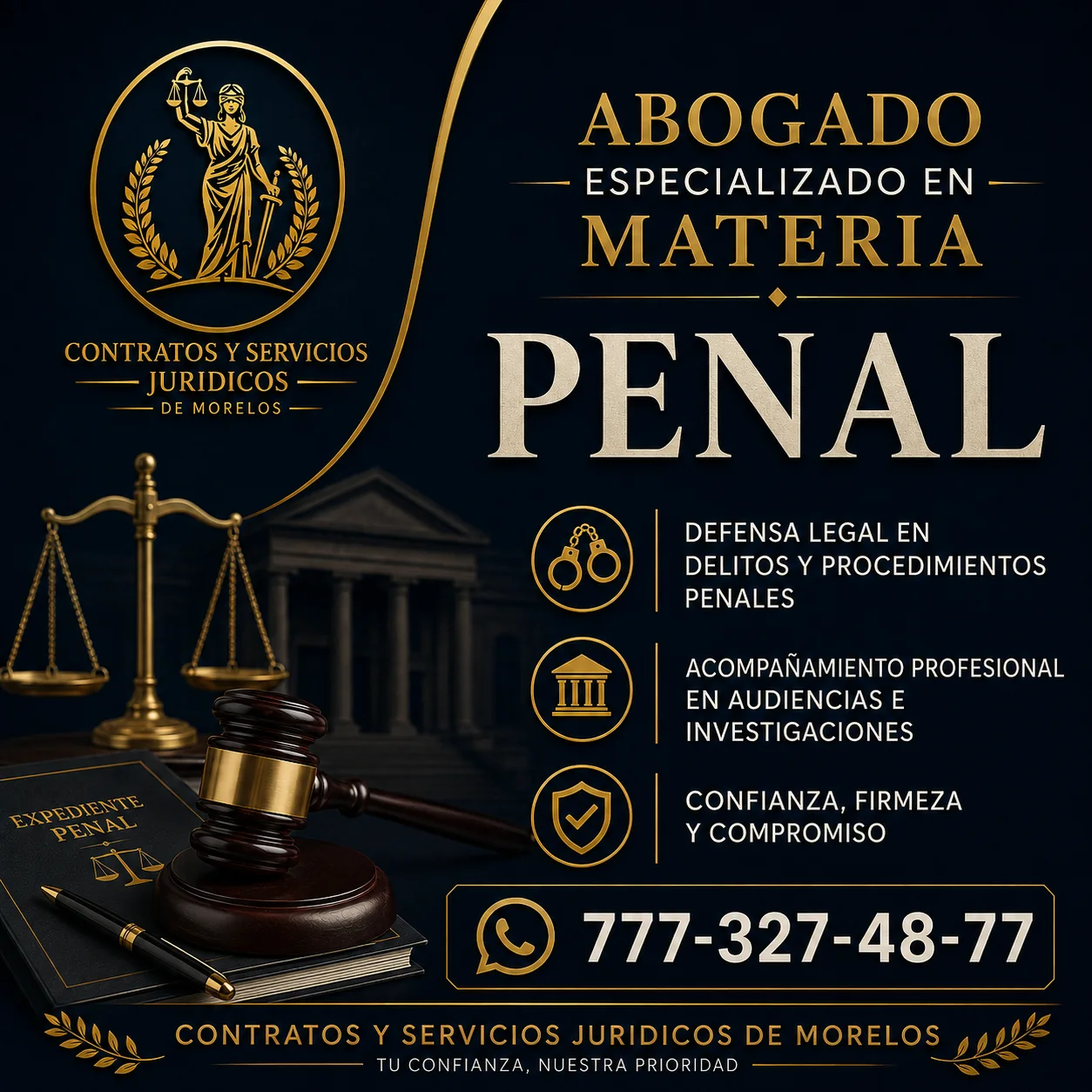 Defensa jurídica en materia penal